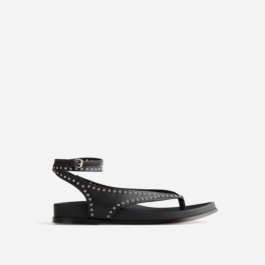 damen madewell das eleni knöchel-wrap-sandalen schwarz