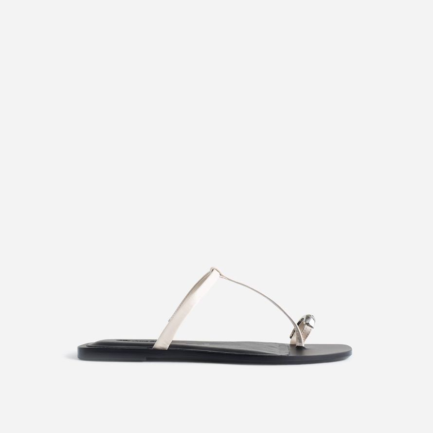 weiße madewell das dessa toe ring damen sandalen