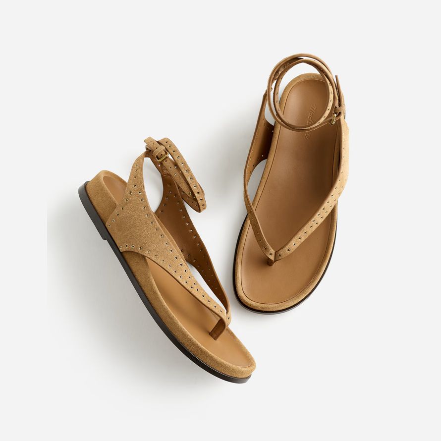 damen madewell das eleni knöchel-wrap-sandalen khaki