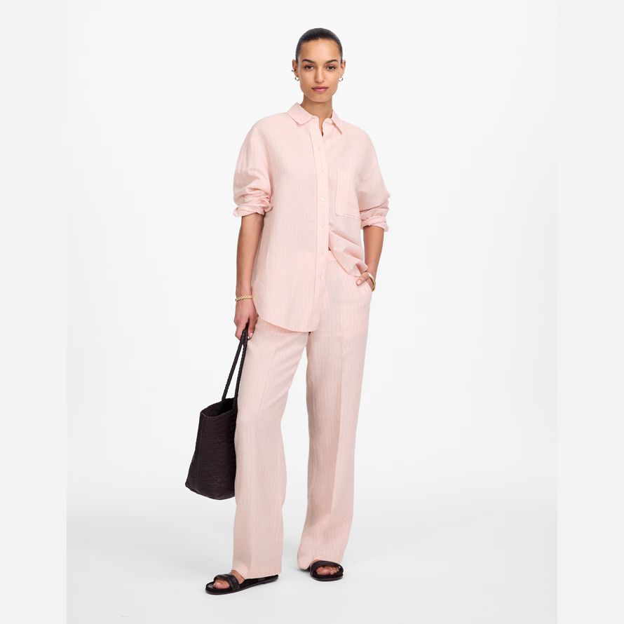 rose madewell Übergroßes button-up-womens t-shirts