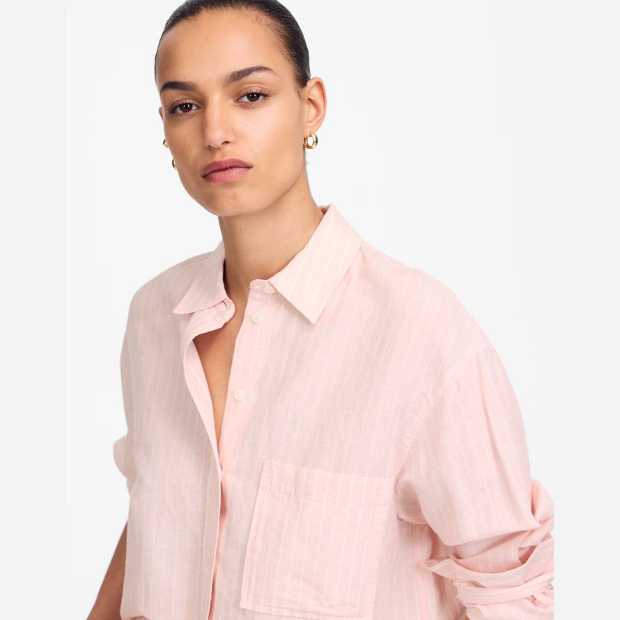 rose madewell Übergroßes button-up-womens t-shirts