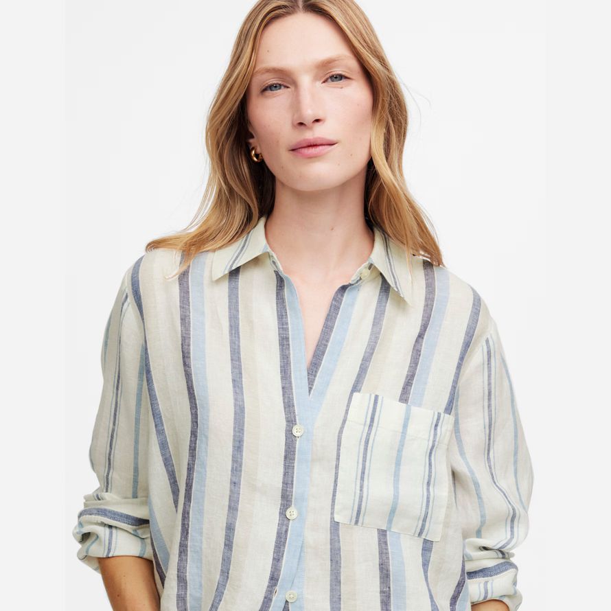 white light blue womens madewell bettwäsche einfach y-hals button-up-shirts