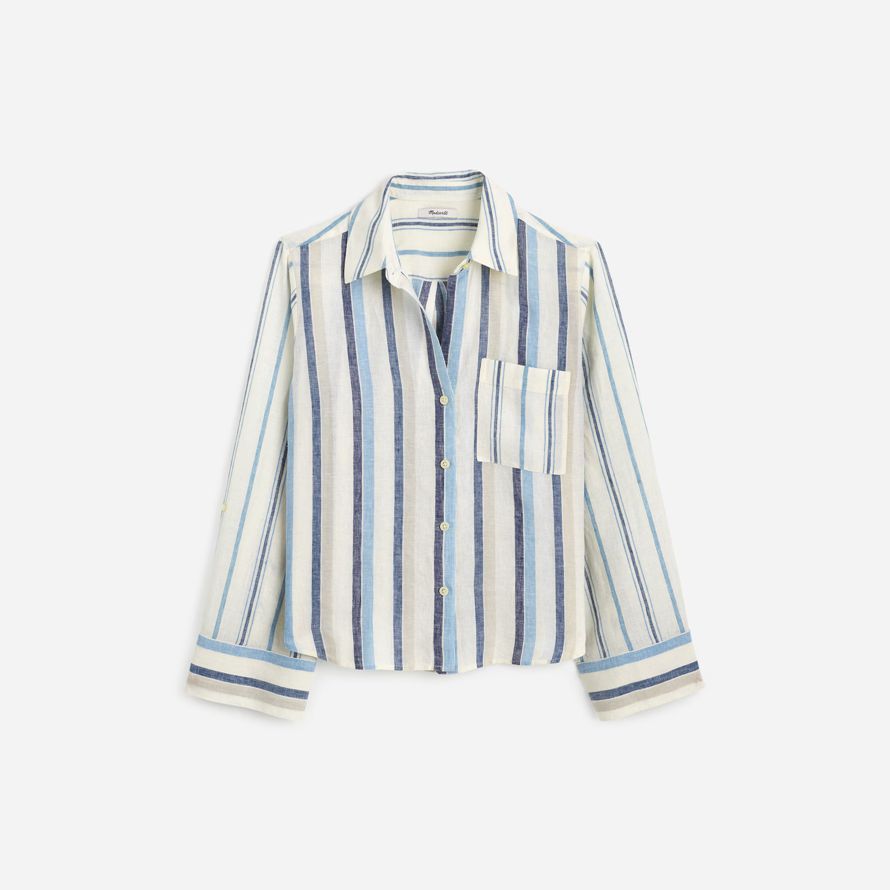 white light blue womens madewell bettwäsche einfach y-hals button-up-shirts