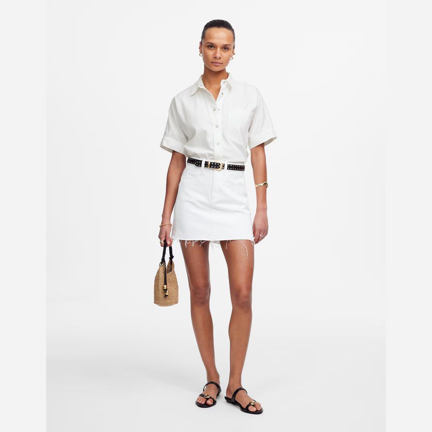 damen madewell denim short-sleeve t-shirts white