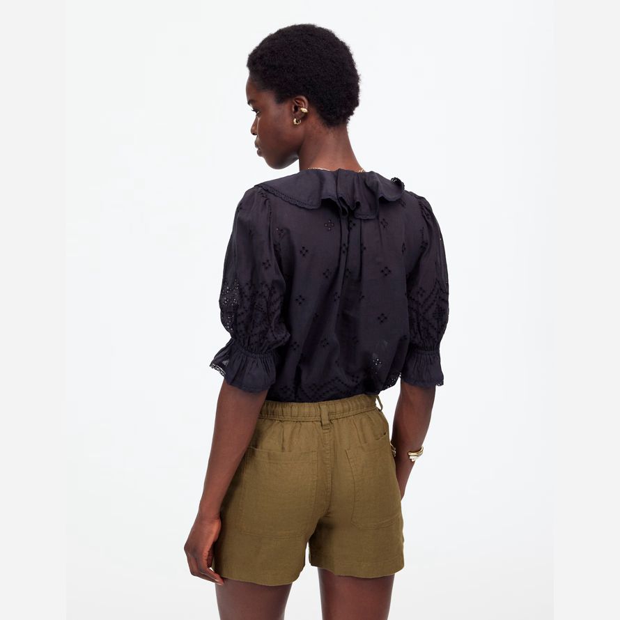 khaki damen madewell pull-on drawstring shorts