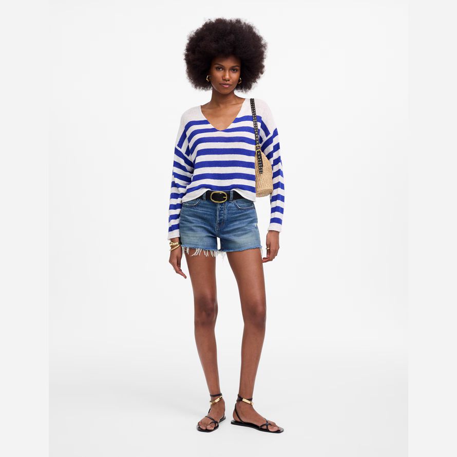 damen madewell des brynn shorts blau
