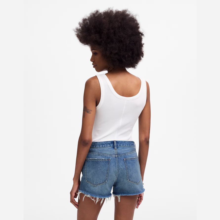 damen madewell des brynn shorts blau