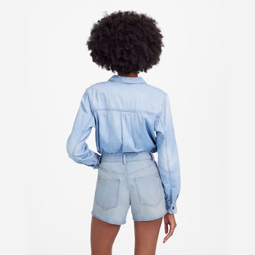 madewell die perfekte vintage womens shorts blue