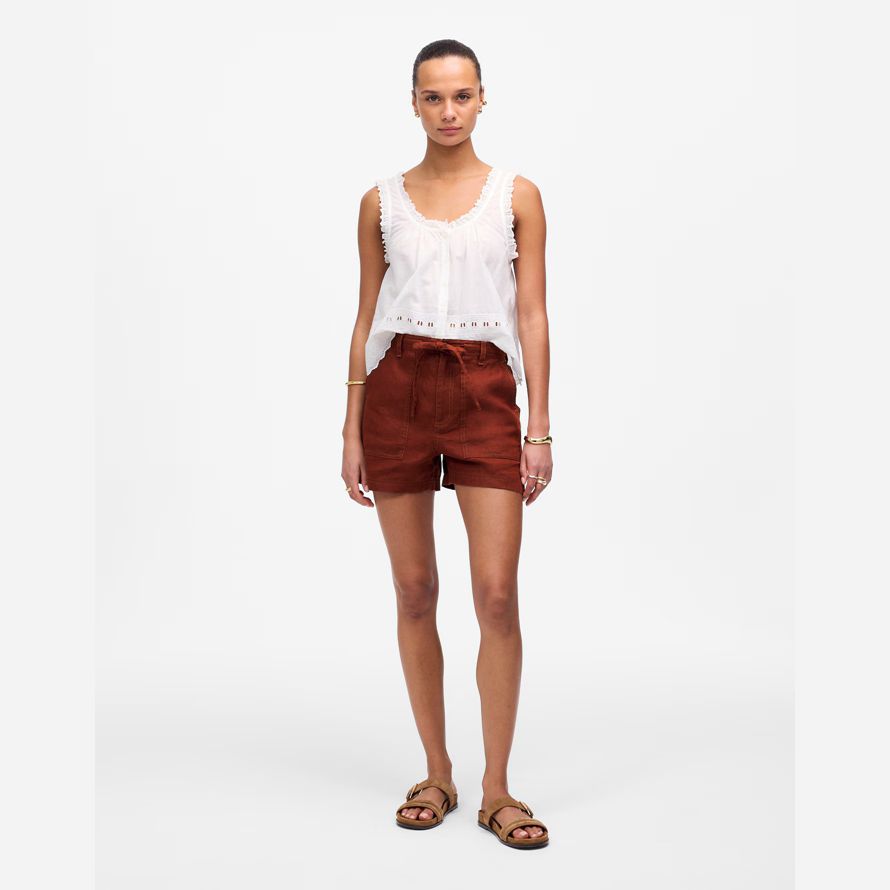 schokolade madewell womens pull-on drawstring shorts