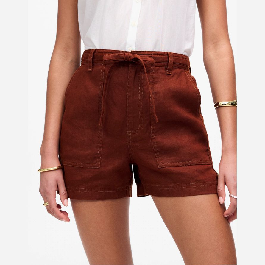 schokolade madewell womens pull-on drawstring shorts