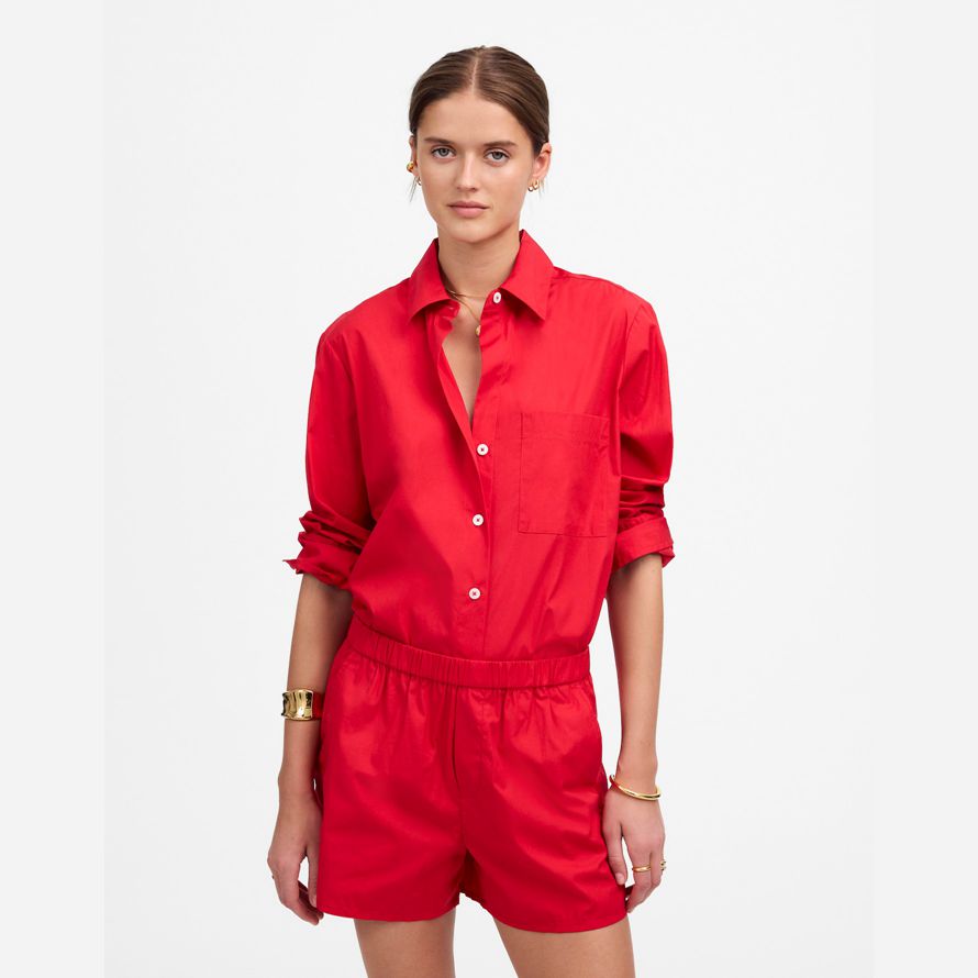 madewell pull-on-womens-shorts-red