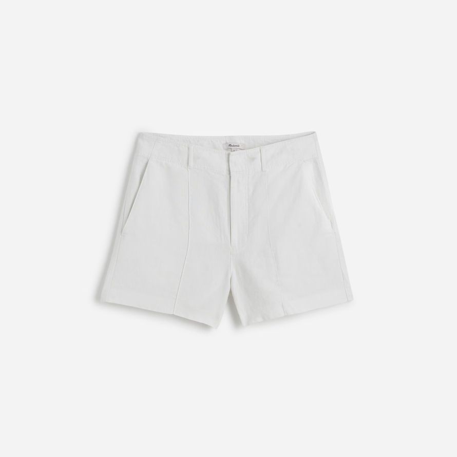 damen madewell pintucked shorts weiß
