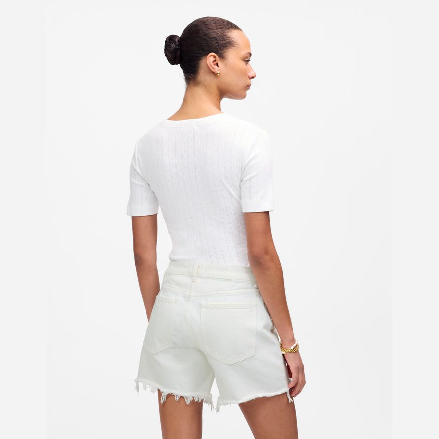 damen madewell des brynn lange shorts weiß