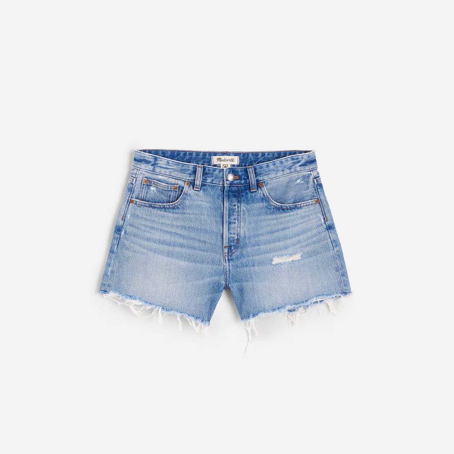 madewell dem curvy brynn womens shorts blue
