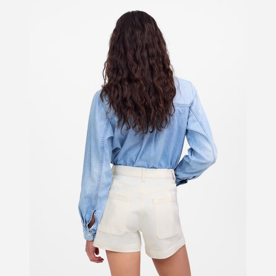 weiße madewell denim emmett womens shorts