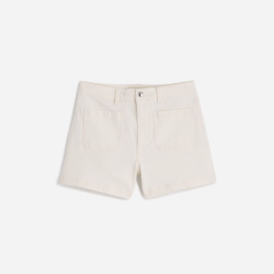 weiße madewell denim emmett womens shorts