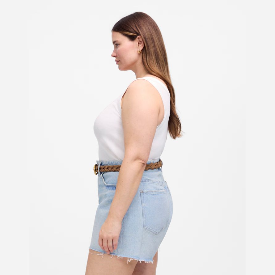 light blue madewell plus perfekte vintage womens shorts