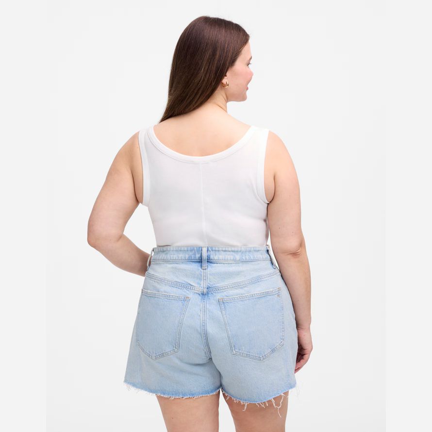 light blue madewell plus perfekte vintage womens shorts