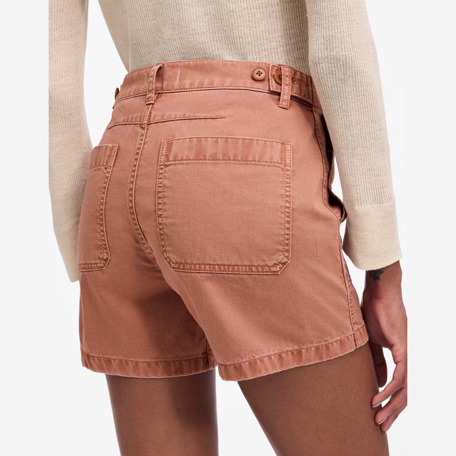 light coral madewell des brynn utility womens shorts