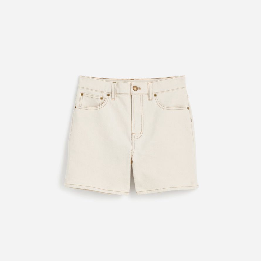 madewell die perfekte vintage-mid-länge denim-womens-shorts-cream