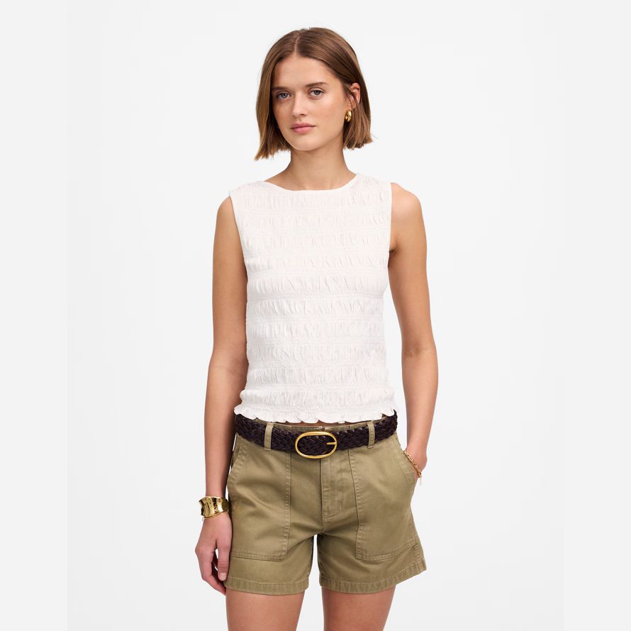 madewell die brynn utility womens shorts-olive