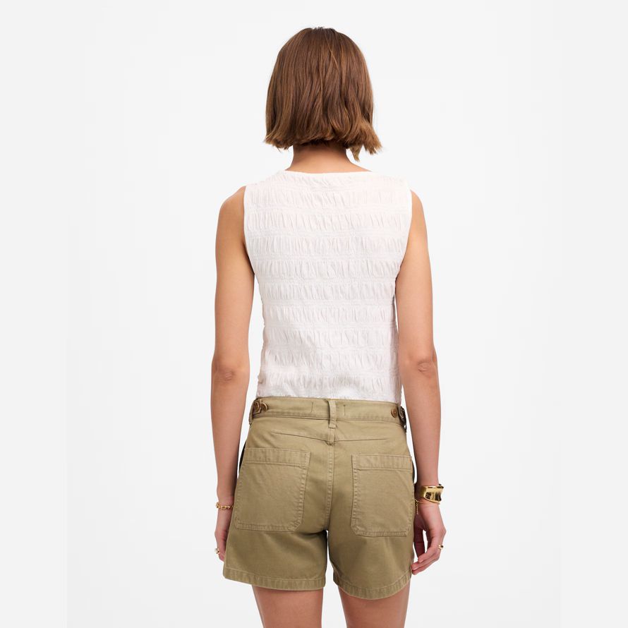madewell die brynn utility womens shorts-olive
