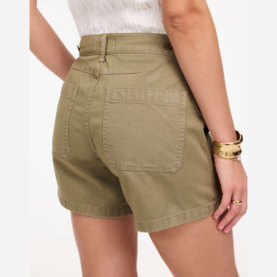 madewell die brynn utility womens shorts-olive