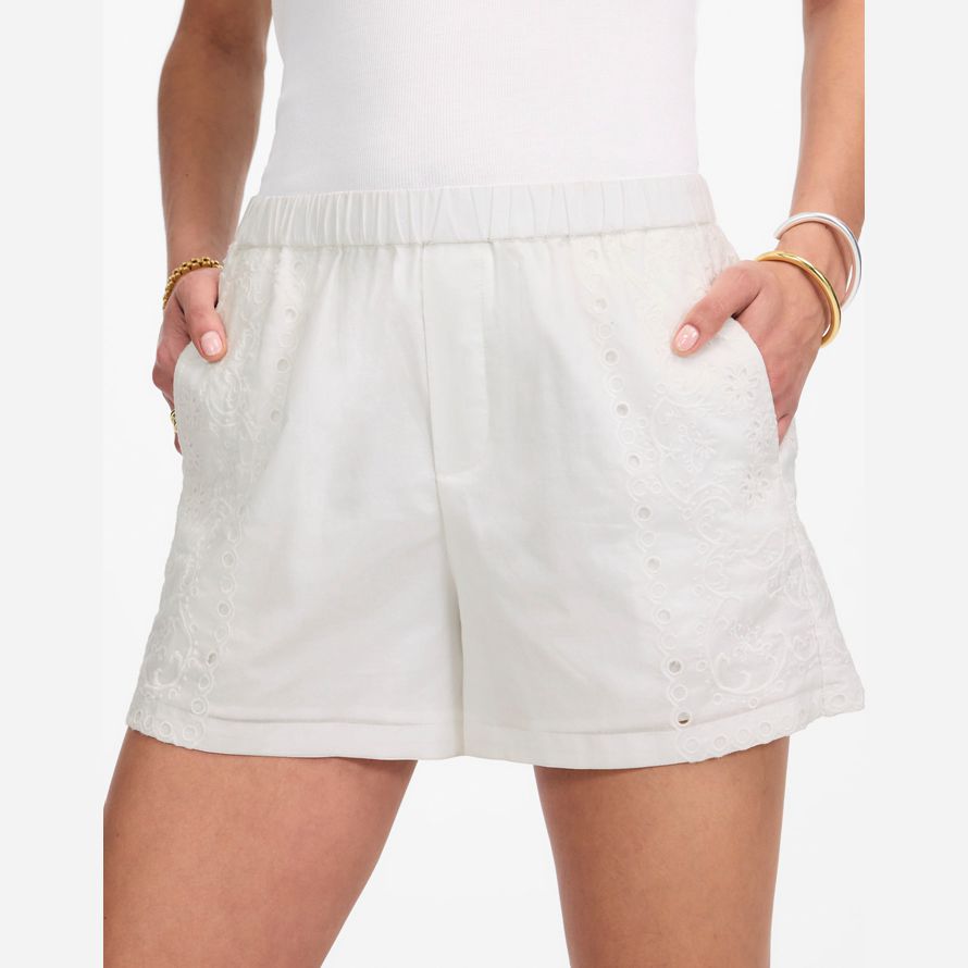 weiß damen madewell pull-on shorts