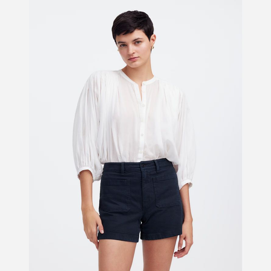 damen madewell das emmett-shorts-navy
