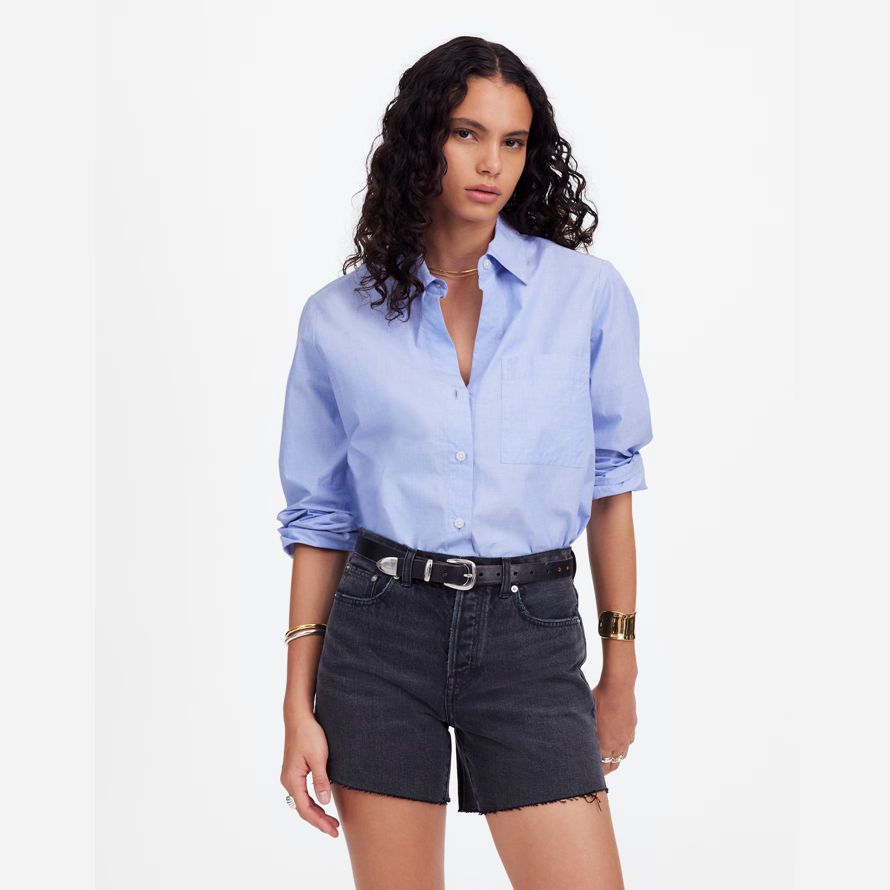 madewell die brynn lange-womens shorts-black