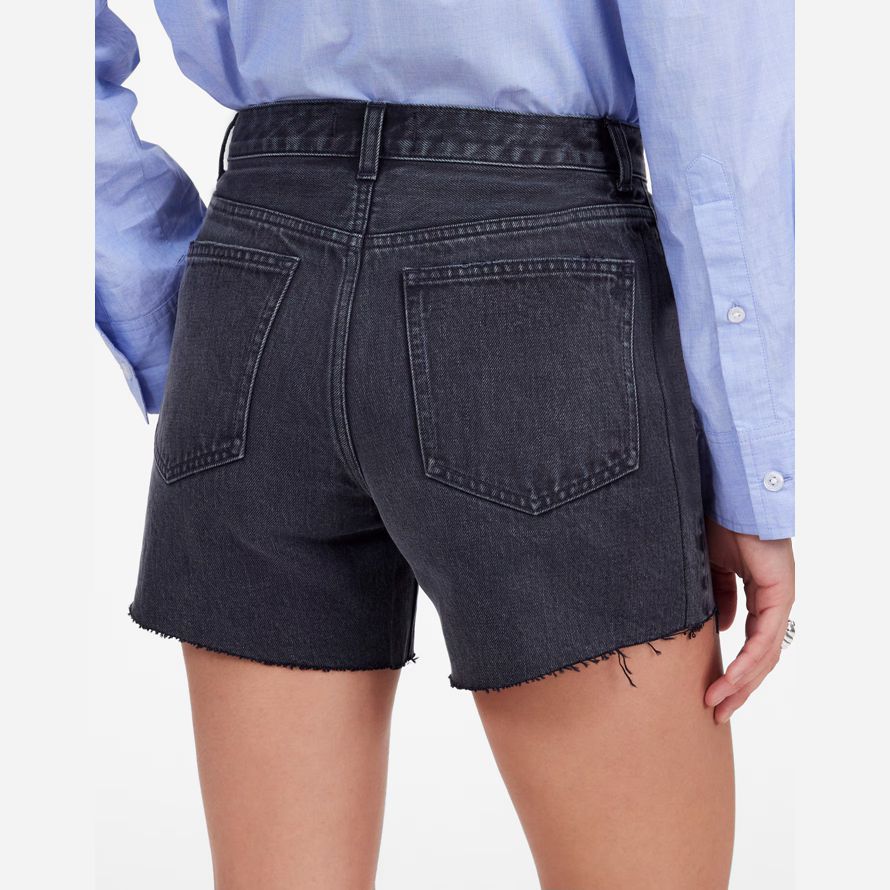 madewell die brynn lange-womens shorts-black
