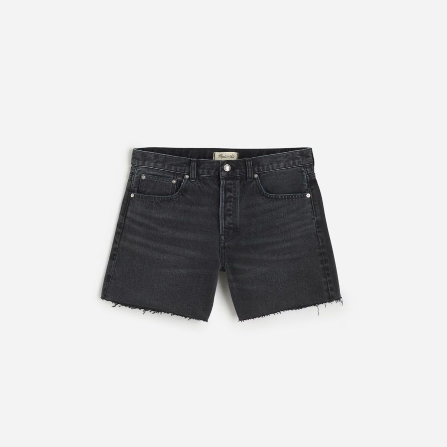 madewell die brynn lange-womens shorts-black