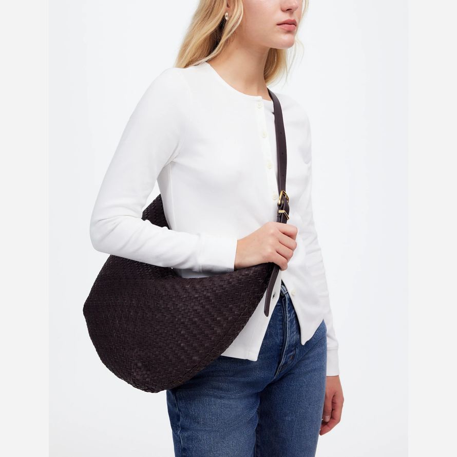 schokolade madewell das wesentliche kurve womens shoulder bag
