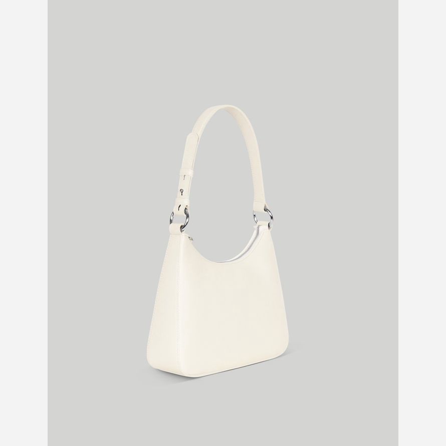 weiße madewell hyer waren luxe medium damen schulter tasche