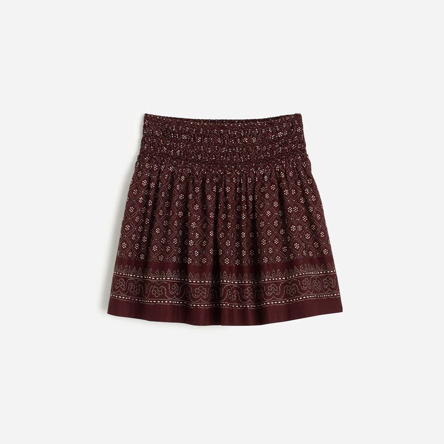 madewell rüschen mini damen rock dark brown
