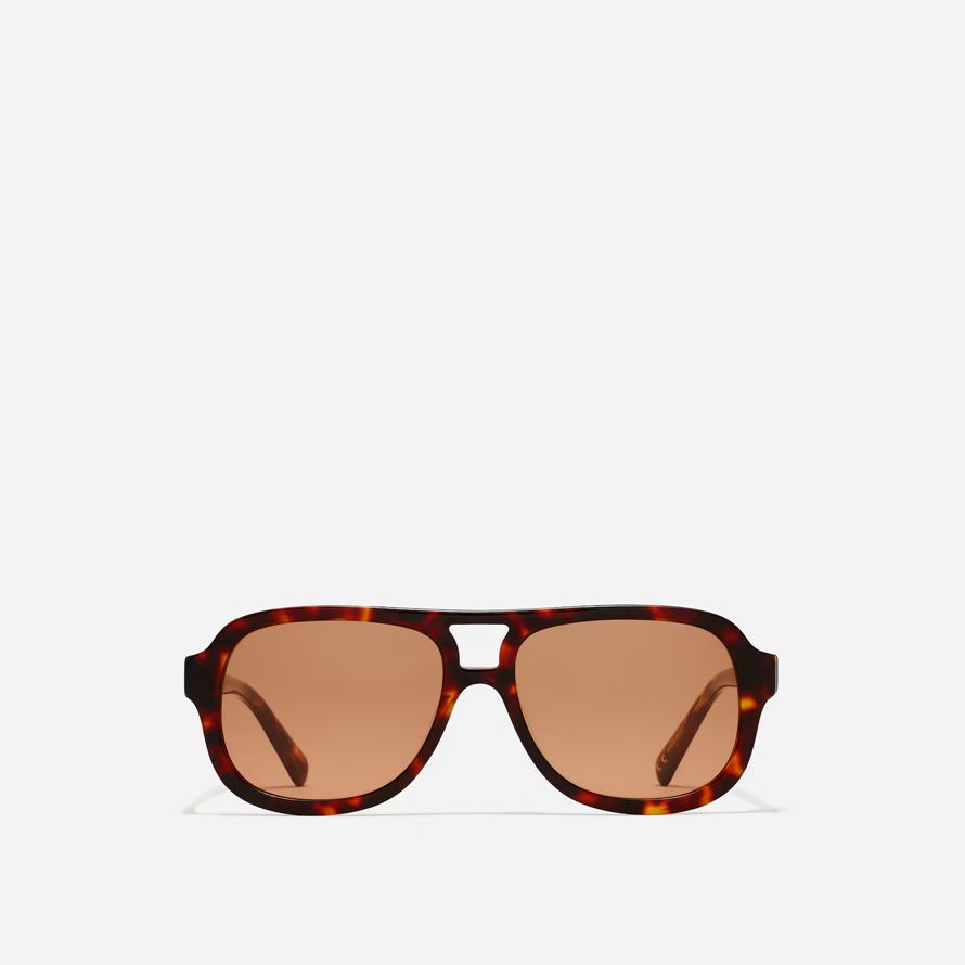 dunkelbraun damen madewell logaan aviator sonnenbrille