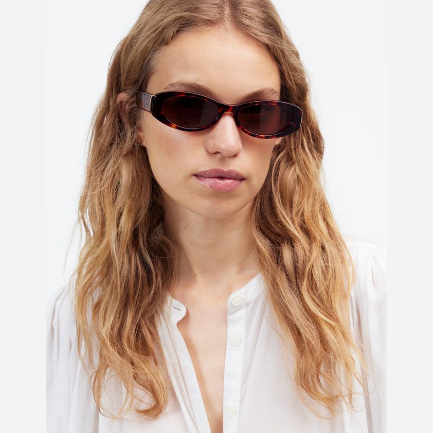 brown madewell skinny oval damen sonnenbrille