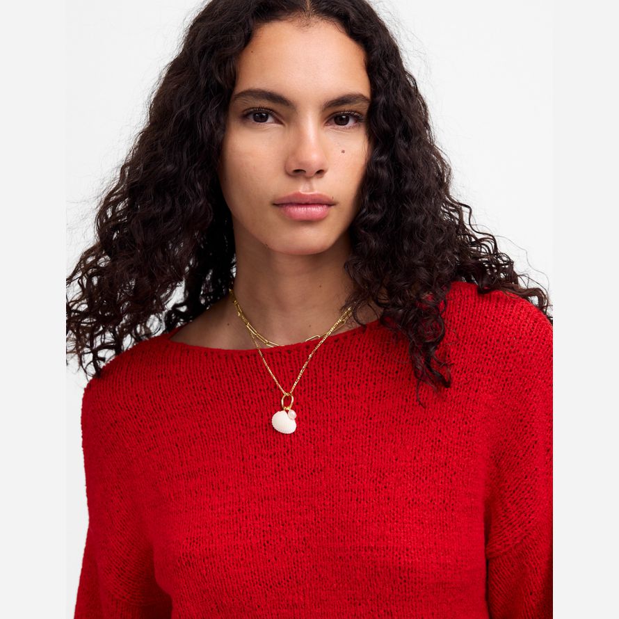 madewell boatneck pullover womens pullover rot