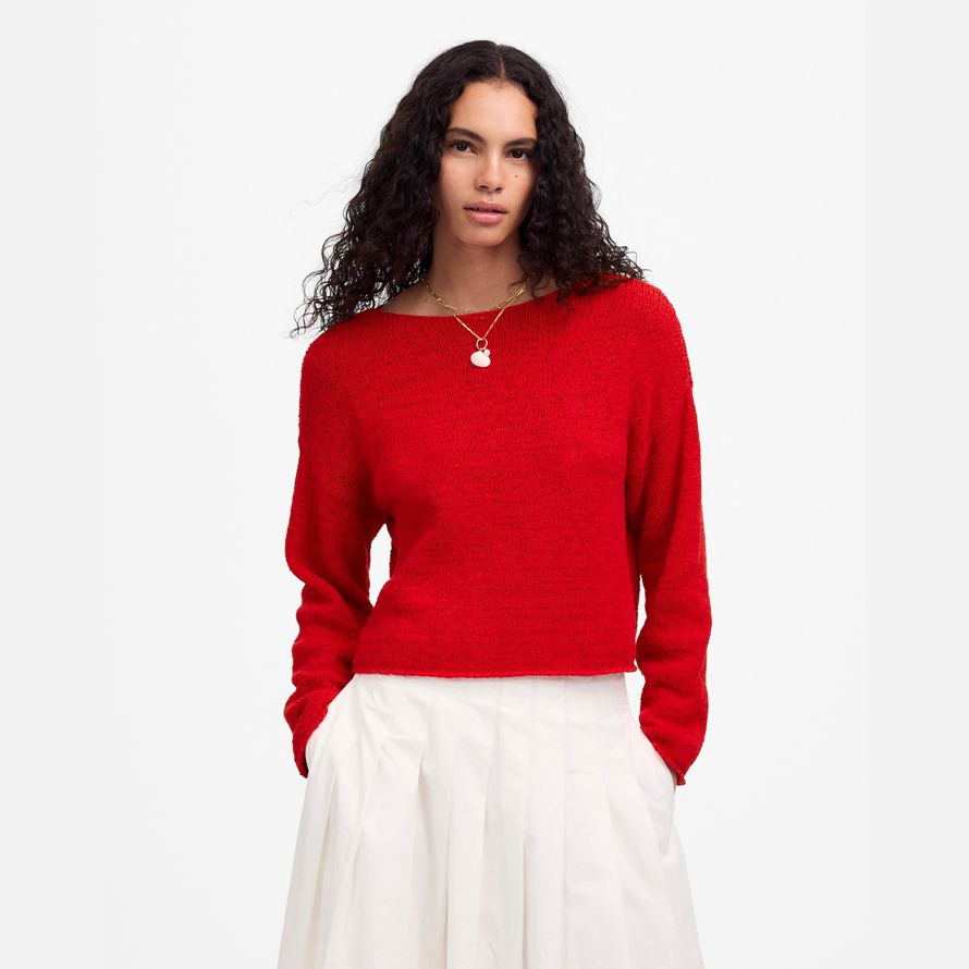 madewell boatneck pullover womens pullover rot