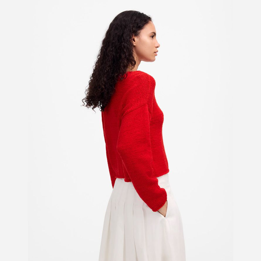 madewell boatneck pullover womens pullover rot