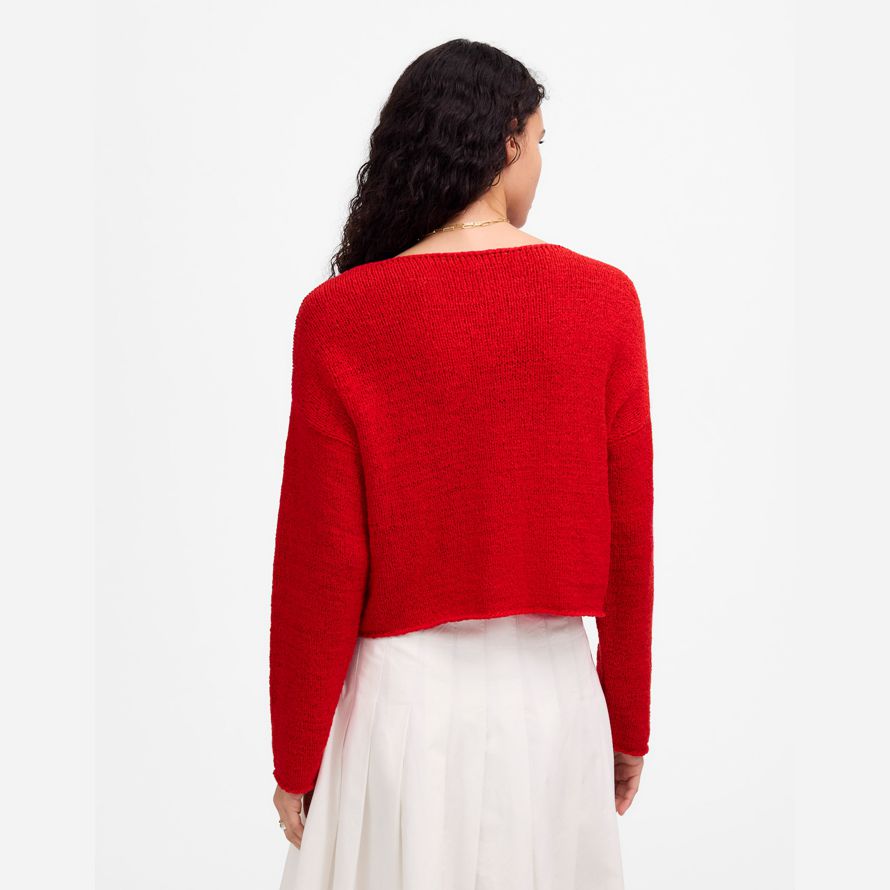 madewell boatneck pullover womens pullover rot