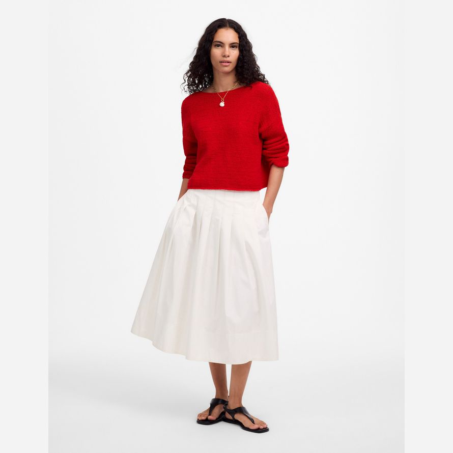 madewell boatneck pullover womens pullover rot