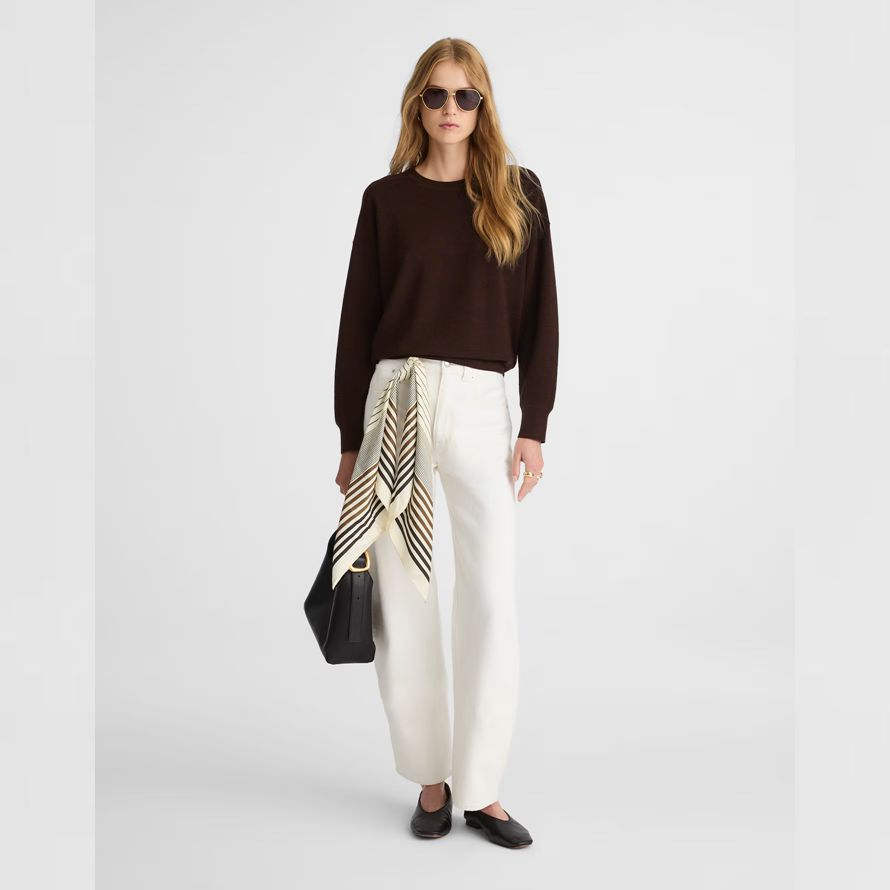 madewell merino wolle pullover womens pullover dunkelbraun