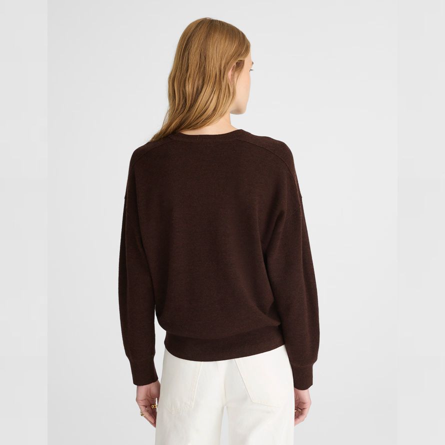 madewell merino wolle pullover womens pullover dunkelbraun