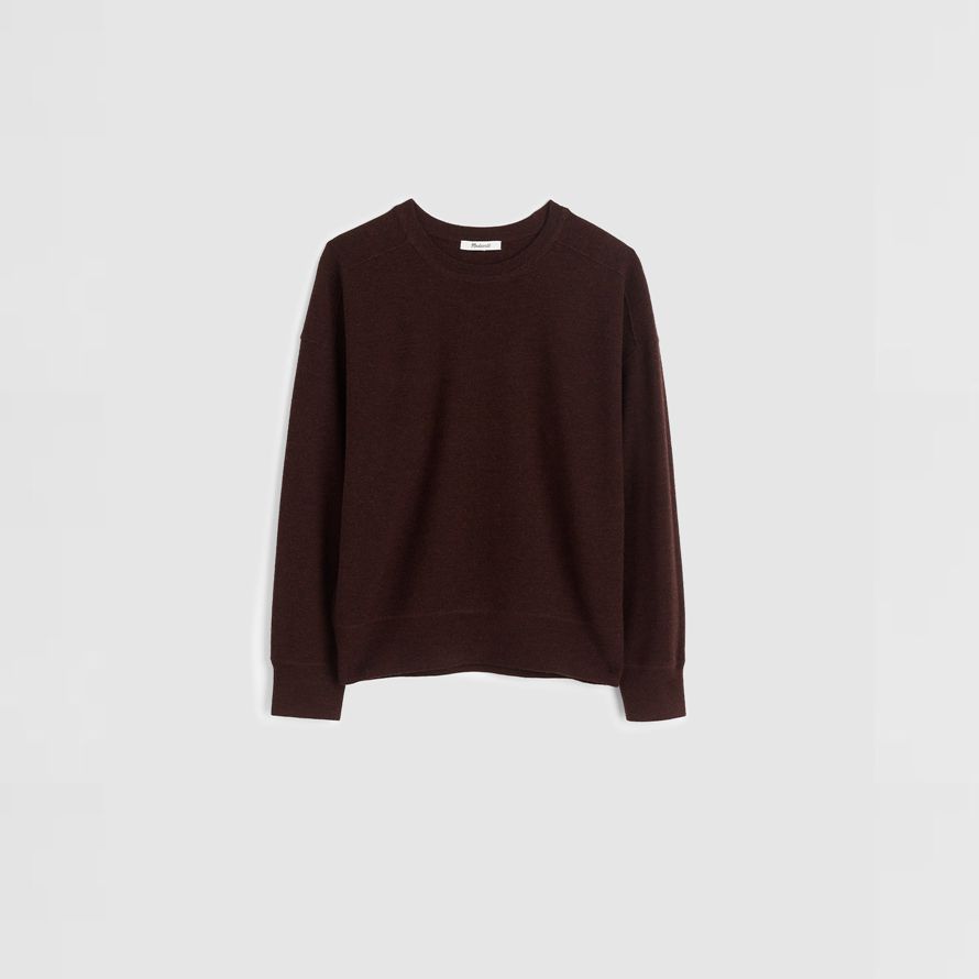 madewell merino wolle pullover womens pullover dunkelbraun