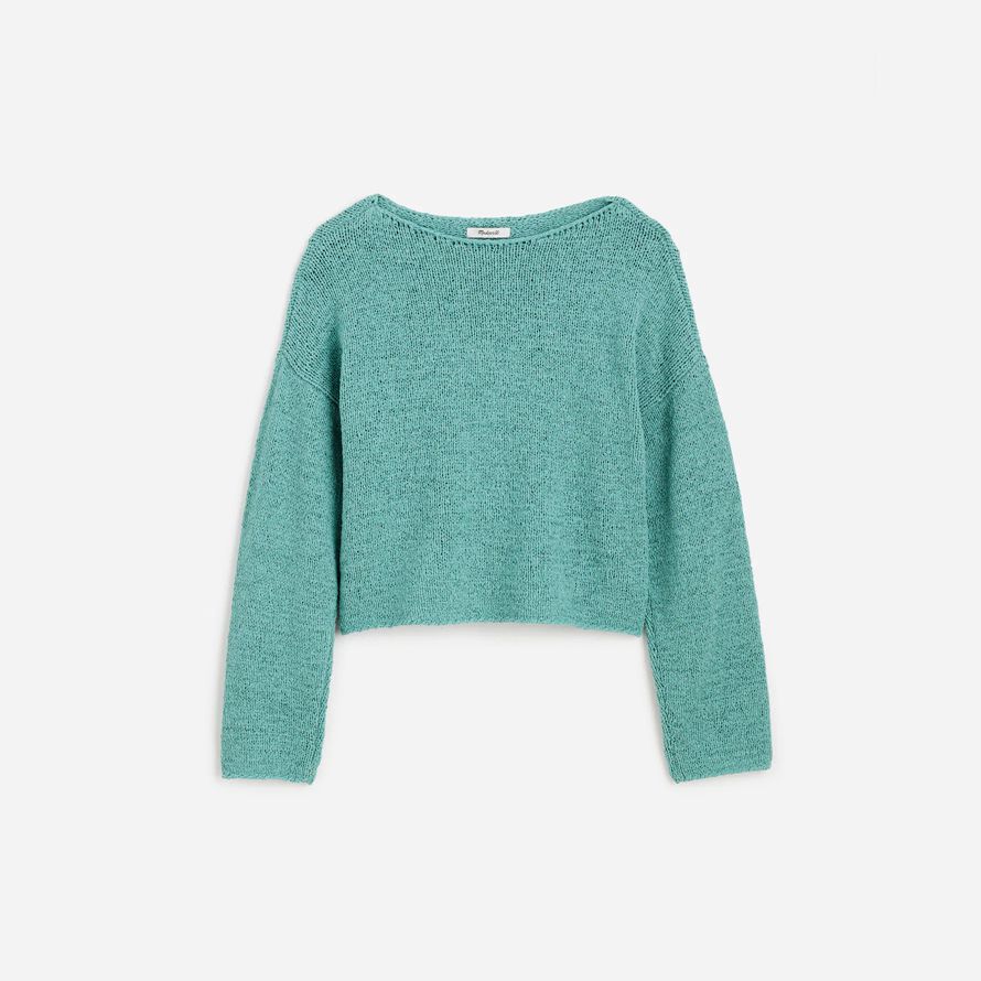 madewell boatneck pullover womens pullover türkis