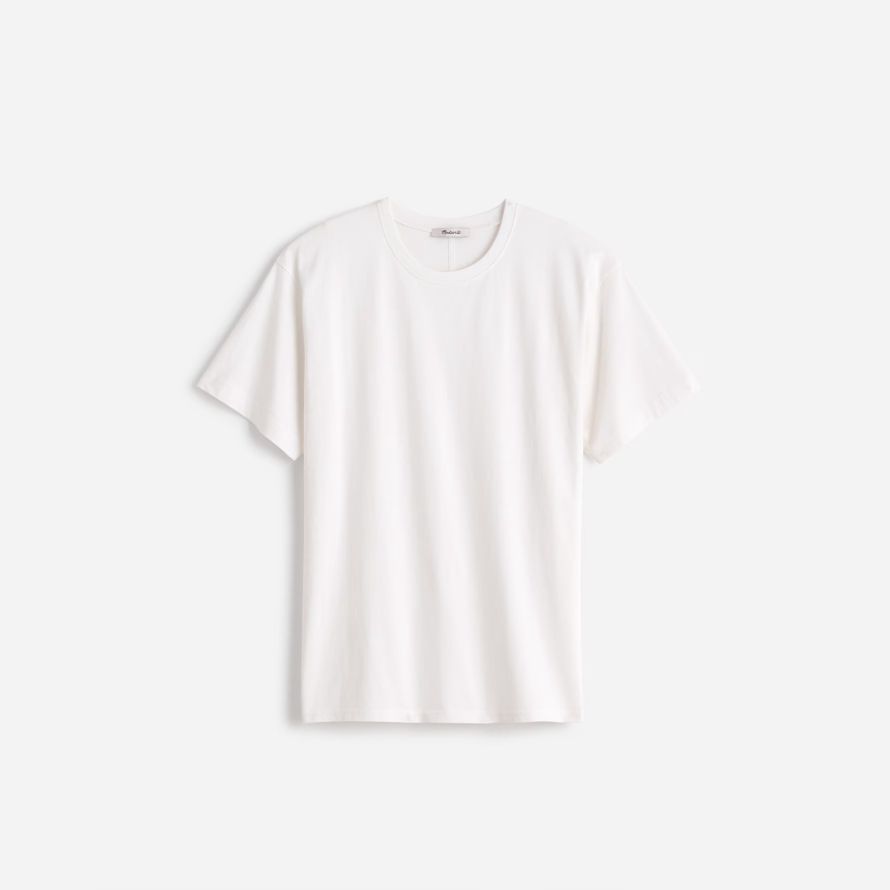 weiß damen madewell baumwolle entspannt Übergroßen t-shirts