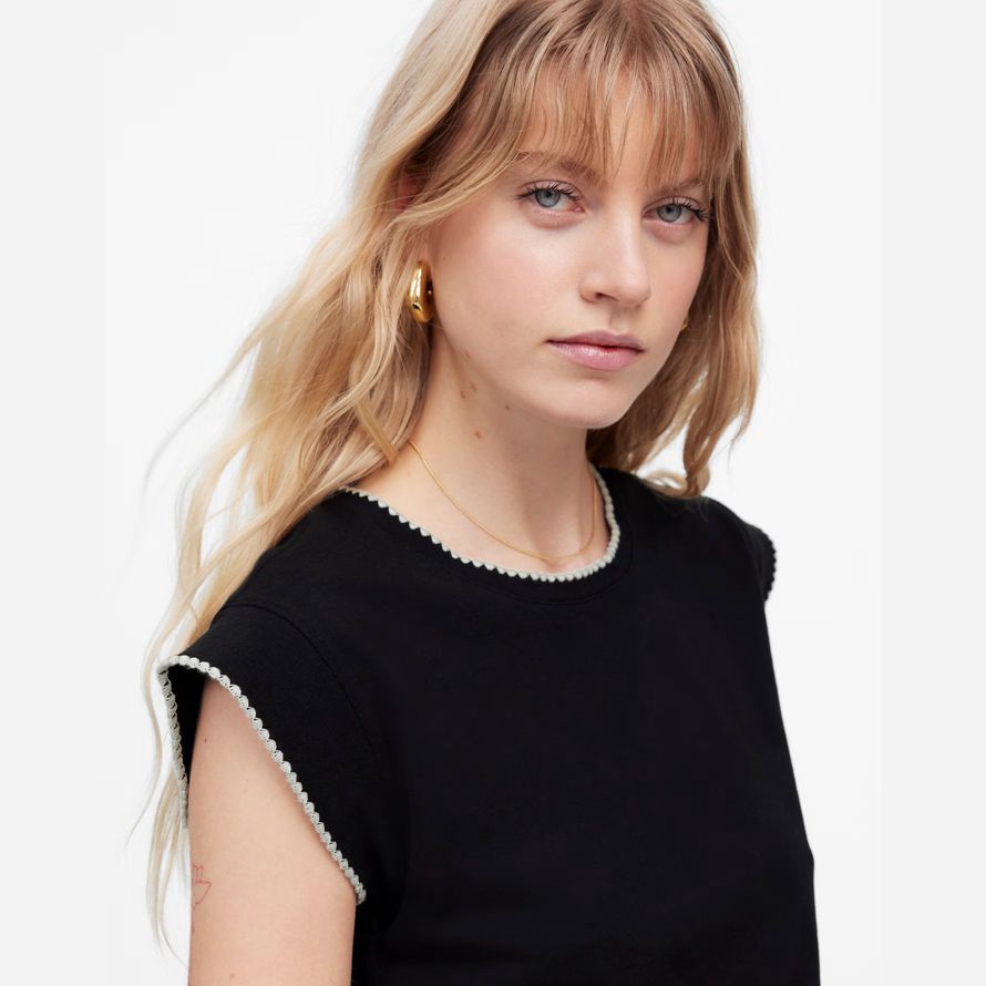 schwarz madewell seite-cinch-muskel-womens t-shirts