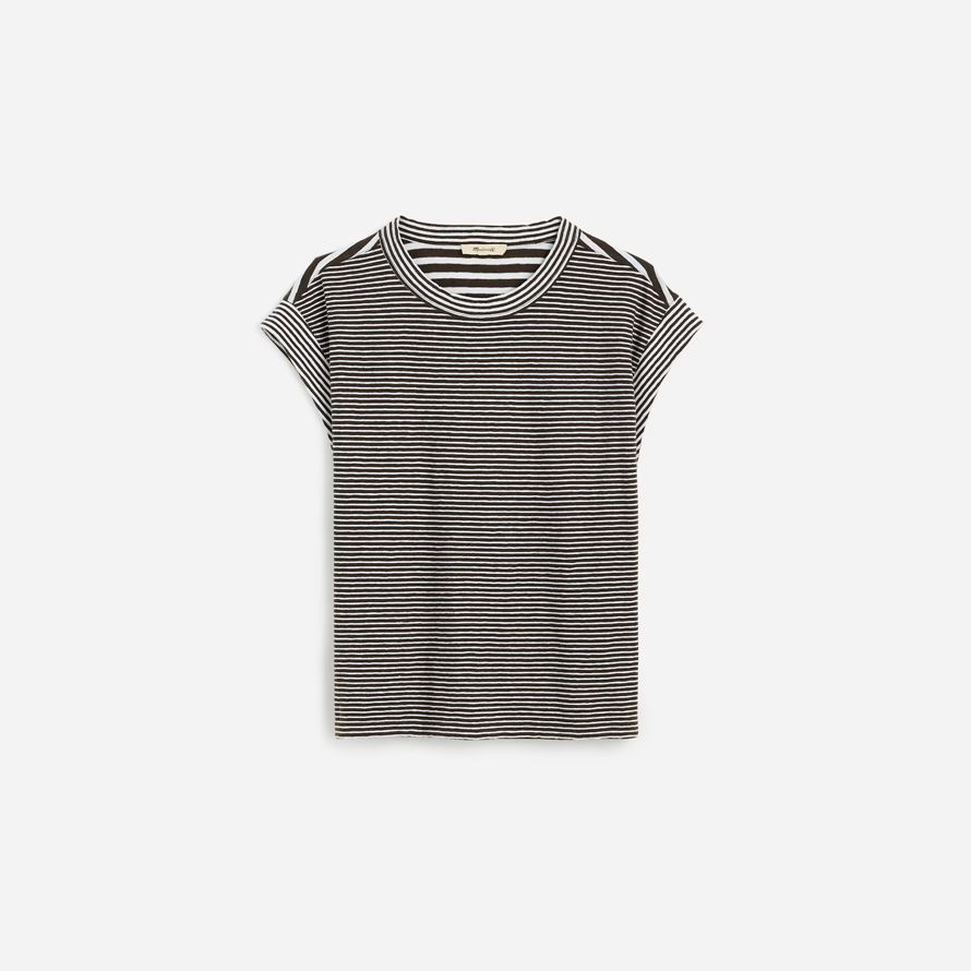 madewell boxy muskel frauen t-shirts schwarz weiß