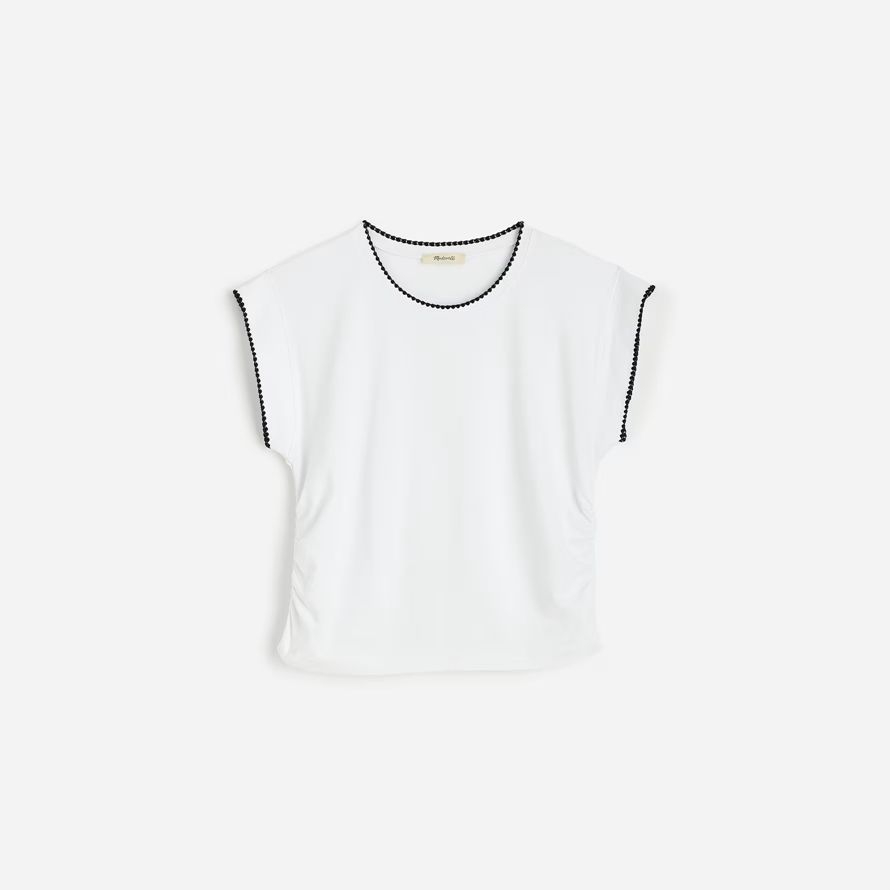 weiße madewell seite-cinch-muskel-womens t-shirts